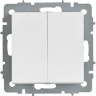 Выключатель 2-клавишный IEK СП BRITE BR-V20-0-10-K91 ВС10-2-0-БрАБ 10А механизм арктич. белый